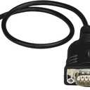 StarTech.com USB C to Serial Adapter Cable 16" (40cm) - USB Type C to RS232 (DB9) Converter Cable - USB-C Serial Cable for PLCs, Scanners, Printers - Male/Male - Windows/Mac/Linux (ICUSB232C)