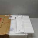 Vanity Mirror with Lights Lighted Makeup Mirror with Dimmable LED Bulbs,3 Color Lighting Modes,USB Charging Port Touch Control,Sturdy Metal Frame Design,White (50x40cm, 4.70)