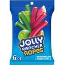 JOLLY RANCHER Ropes Watermelon and Green Apple Flavored Candy Bag, 6 oz (EXP 04/01/26)