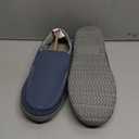 LongBay Men's Moccasin Slippers Comfy Warm Memory Foam House Shoes Winter for Indoor Outdoor Size 41