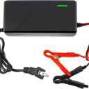 14.6V 10A LiFePO4 Battery Charger for 12V Lithium Iron Phosphate Batteries Fast Charging, High Efficiency, LED Indicator, Durable Design with Overheat Protection