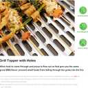 20 Pack Disposable Aluminum Grill Liners, 12" x 20" Rollable Grill Sheets for Grill Grates of Outdoor Charcoal BBQ