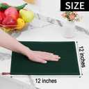 Homaxy 100% Cotton Waffle Weave Kitchen Dish Cloths, Ultra Soft Absorbent Quick Drying Dish Towels, 12 x 12 Inches, 6-Pack, Blackish Green