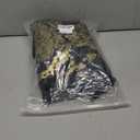 Tuxedo Suits for Men 2 Piece Regular Fit Suit Floral Blazer Jacket Waistcoat Pants Men Suit Set for Wedding Prom (Large, Black & Gold-2pcs)