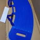 YHK Transfer Board and Slide Board with Straps, Plastic Slide Board for Transferring, Slide Assist Device for Seniors Transfer to Bed, Wheelchair, Toilet, Car, Hold up to 308 lbs, Blue