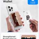 BXYJY for MagSafe Phone Wallet, Magnetic Card Holder(4-5 Card), RFID Blocking, Built-in Mirror, Men Women Wallet for iPhone 16/15/14/13/12 Series or Magnetic Case, Not for iPhone 13/12 Mini, Rose Gold