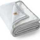 UGG Braid Reversible Throw Blanket Ultra Soft Throw with Faux Suede and UGGFluff, Cozy Accent for Bedroom or Living Room Decor, Birthday Gifts for Women, Cream Birch, 50" x 70"