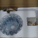 Bkioatzan Vintage Wall Sconces, 1-Light Wall Lighting with Crystal Glass Shade, Matte Brushed Antique Brass Finish, Crystal Wall Light, Wall Lamp for Bathroom