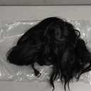 Eawwii Black Short Wavy Wig for Women Lace Hairline Bob Style Synthetic Heat Resistant - Natural Appearance for Everyday Hairstyle 14 Inch