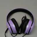 LORELEI X8 Over-Ear Wired Headphones with Microphone with 1.45m-Tangle-Free Nylon Line&3.5mm Plug,Lightweight Foldable & Portable Headphones for Smartphone,Tablet,Computer,Mp3/4(Dark Purple)