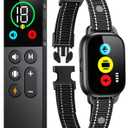 Dog Training Collar with Remote, Smart Dog Shock Collar with 3 Training Modes and Training Icons, Waterproof Electric Dog Shockers for Large and Medium Dogs (8-120 LBS)