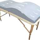 Lash Bed Topper  Ergonomic Memory Foam Pad with Plush Cover, Spa Table Cushion for Eyelash Tech, Salon Mattress for Beauty Beds, Compatible with Massage and Spa Setups  23/70" (58/178 cm), Gray