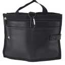 Luggage Travel Cup Holder, Universal Foldable PU Leather Luggage Drink Holder with Handle Zippered Pocket, Drinks Beverage Holder Attachment for Suitcase/5185