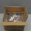 MyGift Farmhouse Bookends, Rustic Book Ends Kitchen, Tabletop Boho Bookend Support Stands, Whitewashed Arrow Design and Burnt Dark Brown Wood