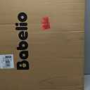 Babelio Baby Gate for Stairs, Kitchen & Doorways, 26-43" W 28" H No Bottom Bar| Easy Installation| One-Handed Operation| Auto-Close| Hardware Mount (Drill Needed) Safety Dog/Pet Gate Indoor (White)