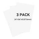 3 Pack White Foam Board 24"x36", 0.23" Thick Foam Core Board for Projects, White Poster Board for Painting, Displaying, and Craft Projects