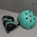 Adjustable Helmet for Ages 3-16 Kids Toddler Boys Girls Youth,Protective Gear with Elbow Knee Wrist Pads for Multi-Sports Skateboarding Bike Riding Scooter Inline skatings Longboard Roller Skate (Small: 18.9"-21.26" / 48cm-54cm, Light green)