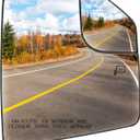 Passenger Side Heated Mirror Glass Fits for Ford F-150 2015 2016 2017 2018 2019 2020 Right Convex with Blind Spot Mirror Replacement for FL3Z17K707A