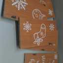 70 Inch Christmas Stocking Holder with 6 Hooks, Wooden Xmas Stocking Hangers Vertical Stocking Holder for Mantel Wall Fireplace Collapsible Stockings Hung Xmas Home Holiday Festival Decoration