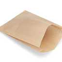 Kraft Paper Sandwich Style Bags (200) 6"x 1"x 8" Dry Wax Grease Resistant Bags. Perfect for Sandwiches, Cookies, Pastries, Take Out, and Gifts