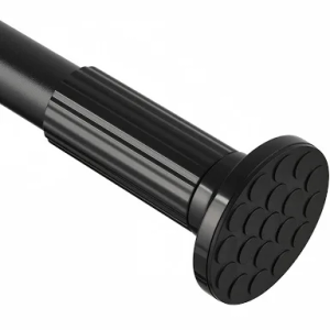 Tension Curtain Rod 51-128 Inch (4.25-10.5Ft), Long Curtain Rods No drilling, Outdoor Curtain Rod for Patio, Adjustable Spring Shower Curtain Rod