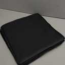 3-Shelf Hanging Closet Organizer and Storage, Foldable Hanging Closet Shelves Front Lip Design Washable Hanging Storage, Black