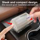 2 x 2 Pack EZ Pass Holder for Windshield. Ezpass with Strong Suction Cups. Toll Pass Transponder iPass Holder. (2, 3.7 x 1.9 inches)