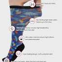 Diabetic Socks for Women & Men Extra Wide, Over The Calf Non Binding Lymphedema Neuropathy Swollen Feet for Women Men