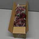 Artificial Peonies Silk Flowers, Burgundy Faux Peony Bouquet 4 Bundles Florals Arrangements for Farmhouse Home Boho Wedding Table Centerpiece, Fake Plastic Flowers Bulk for Vase Decoration (Burgundy)