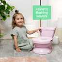 Ingenuity My Size Potty Pro in Pink, Infant Potty Training Toilet, Lifelike Flushing Sound, for Ages 18 Months, Up to 50 Pounds