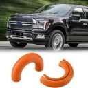 Tow Hook Covers for Ford F150 2004-2025 Bronco Base/Big Bend/Outer Banks 2021-2025 Compatible with Toyota Tundra Accessories 2017-2021|(Orange)