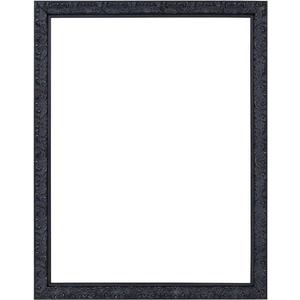 ArtXO Black12x16 inch Picture Frames for Photo Display: Wooden Gothic Picture Frame 12 by 16 for Christmas Halloween Wall Decor, Ornate Gallery Wall Frames 16x12 with Glass and Back