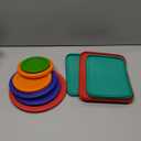Replacement Lids for Pyrex (1) 7202-PC 1 Cup Green (2) 7200-PC 2 Cup Orange (2) 7201-PC 4 Cup Blue (1) 7402-PC 6/7 Cup Red (2) 7210-PC 3 Cup Light Green (1) 7211-PC 6 Cup Red Round Rectangle