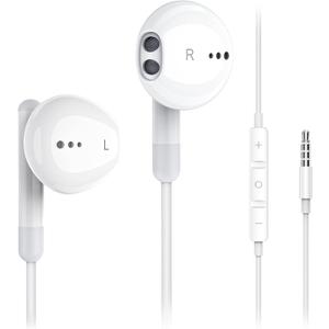 Kimwood Wired Earbuds with Microphone, Wired Earphones in Ear Headphones HiFi Stereo, Powerful Bass and Crystal Clear Audio, Compatible with iPhone, iPad, Android, Computer Most with 3.5mm Jack (regular, White)
