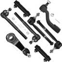 SCITOO 8pcs Front Suspension Kit Idler Arm Pitman Arm Inner Outer Tie Rod End Replacement for Chevy for GMC C1500 C1500 Suburban C2500 C2500 Suburban C3500 Tahoe Yukon