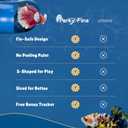 Betta Fish Tunnel Hideout Blue | Aquarium Cave & Tunnel Decor for Betta Fish, Shrimp & Small Fish | Fish Tank Decoration, Betta Tank Accessory & Enrichment Toy