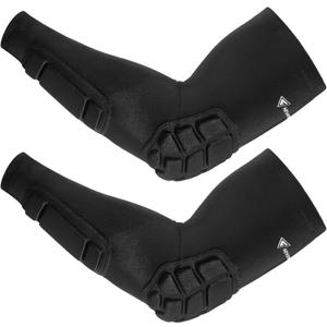 Padded Arm Sleeves 2 Pack, Elbow Forearm Crashproof Pads for Football Basketball Volleyball Soccer (Medium)