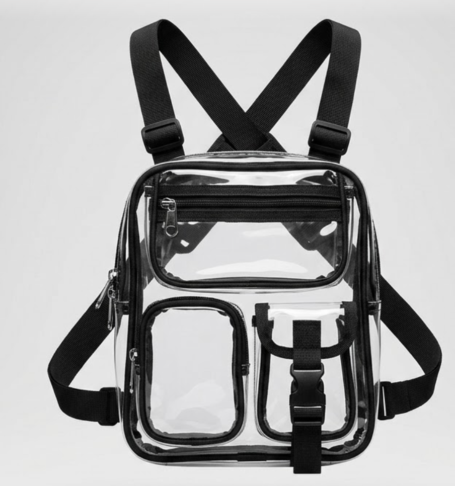 Clear CrossBody Multi Pocket Chest Rig