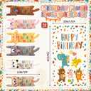 Civaner 25 Set Plush Stuffed Animals with Positive Card Christmas Gifts Bulk for Family Friend(24 Set, Birthday Mini Bear)