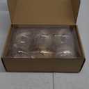 6 Pcs 4 Inch Large Christmas Ball Ornaments Clear Plastic Christmas Ball Ornament Set with Stuffed Delicate Xmas Balls Baubles Set for Xmas Tree Home Decoration Supplies (Champagne)