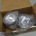 marddpair Left and Right Fog Lights Assembly Replacement for Highlander Echo Prius 2004-2007 Clear Lens with Bulbs Driving Lamps Fog Lights 8122152070 8121152070