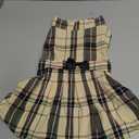 PUPTECK Classic Plaid Dog Dress Cute Puppy Clothes Outfit, Large