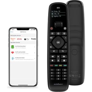 SofaBaton U2 Universal Remote Upgrade Backlit Button,Improved Scroll, All in One Universal Remote Control with App Control, Custom Macros, Compatible with Smart TVs,Sound Bar and DVD