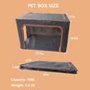 Puppy Incubator,108l Pet Dog Oxygen Box FoldableSmall Pet Nncubator with Nursing Kit and Pets Blanket 16.5x23.6x17in