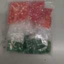 Kigeli 1350 Pcs Christmas Crystal Beads for Jewelry Making AB Bulk Faceted Glass Gemstone Beads for Christmas DIY Necklace Bracelet Earring (Red, Green, White, 4/6/8 mm)