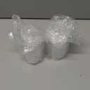 WEISHI 4 Pack Qtip Holder Dispenser - Cotton Ball, Swab, Round Pads, Floss , Small Clear Plastic Apothecary Jar Containers with Lids for Bathroom Storage and Organization, Vanity Organizer