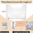 Peohud 3 Pack Freezer Organizer Bins with Wheels, Clear Plastic Pantry Storage Organizer with Handle, Tall Narrow Kitchen Organization Rolling Bins for Fridge, Cabinet, Bathroom, Under Sink, Office