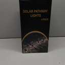 PUMPSUN 4Pack Solar Pathway Lights Outdoor, Landscape Lighting Dust to Dawn Solar Lights for Garden Decor, Metal Path Lights Solar Powered for Yard Lawn Patio Walkway Warm Yellow
