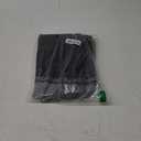 roswear Women's High Waisted Stretchy Wide Leg Jeans Cuffed Baggy Jeans Loose Denim Pants Black L