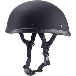 Retro Style Motorcycle Half Helmet - Classic Design Half Motorcycle Helmet, DOT Certified (X-Large, 01Matte Black)